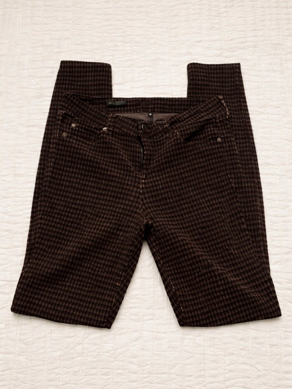 Kut from the Kloth Houndstooth Skinny Corduroy Pants